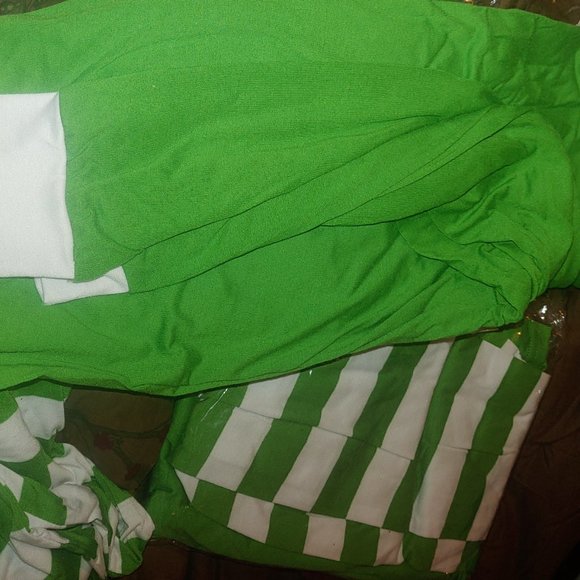 Matching Green White Striped Winter Christmas Family Pajamas PJs Men Women Kids - Picture 13 of 16